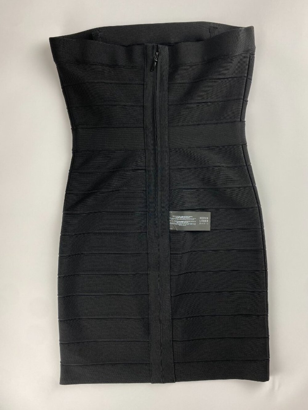 Herve Leger Black Strapless Bodycon Dress | Detachable Straps | NWT - Picture 9 of 10